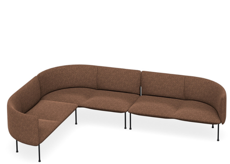 DD Bowral Fabric Upholstered 6 Seater L Shaped Breakout Seating