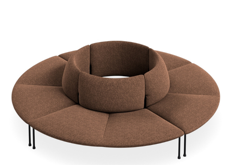 DD Bowral Fabric Upholstered 8 Seater Round Breakout Seating