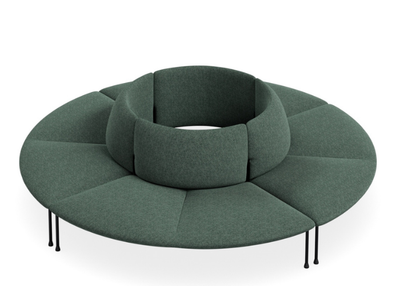 DD Bowral Fabric Upholstered 8 Seater Round Breakout Seating