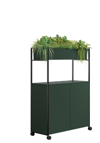 DD Brookes 2 Door Mobile Planter Storage