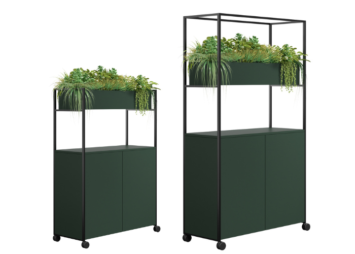 DD Brookes 2 Door Mobile Planter Storage