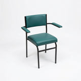 MA Client Fabric or Vinyl Upholstered Stackable Hospitality Chair with Armrest