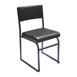 MA Client Fabric or Vinyl Upholstered Stackable Sled Base Visitor Chair
