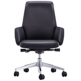 ST Captain Genuine Leather Low Back Executive Chair