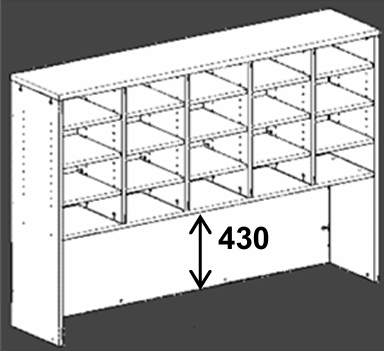 DD CC Plus Pigeon Hole Hutch