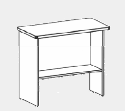 DD CC Plus Custom Made Desk Return