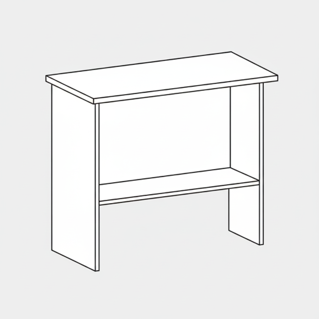 DD CC Plus Custom Made Desk Return