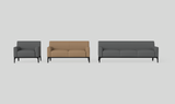OL Cedar PU Leather Upholstered Single Seater Breakout Lounge