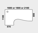 DD CC Plus CLDQ Q Shaped Top System Desk