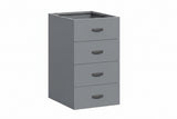 DD CC Plus 4 Drawer Under Desk Freestanding Pedestal