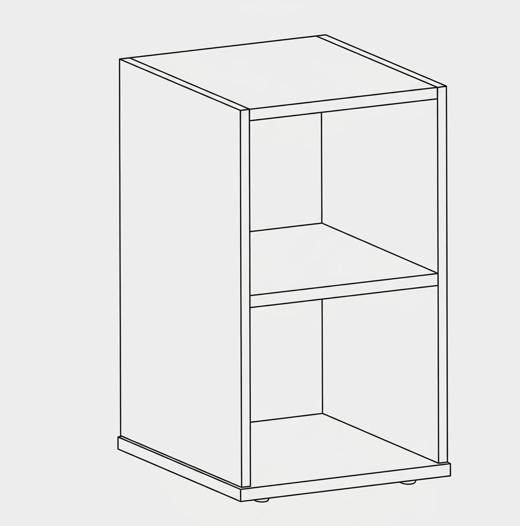 DD CC Plus Under Desk Open Storage Unit