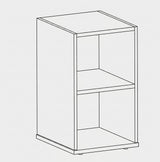 DD CC Plus Under Desk Open Storage Unit