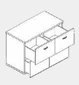 DD CC Plus 4 Drawer Filing Buffet