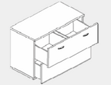 DD CC Plus Lateral Filing Cabinet with 2 Double Width Drawers