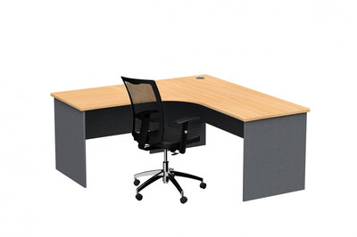 DD CC Plus 2 Piece Radial Corner Workstation