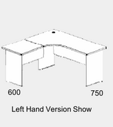 DD CC Plus 2 Piece Radial Corner Workstation