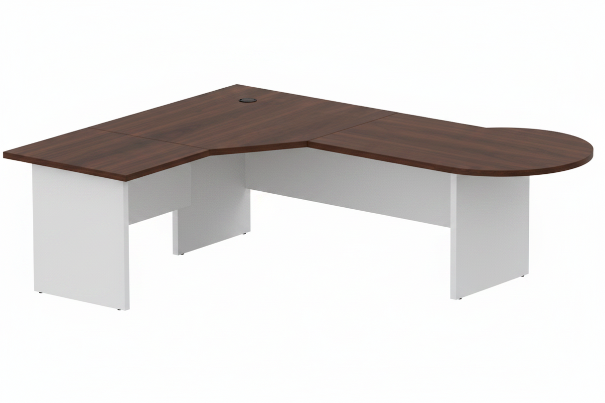 DD CC Plus 3 Piece Bulb End Corner Workstation