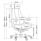 ST Corsa Multishift High Back Heavy Weight Leather Executive Chair