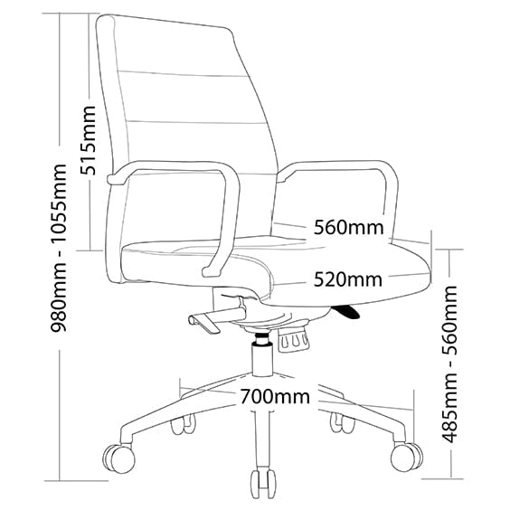 ST Cruz Low Back PU Upholstered Executive Chair