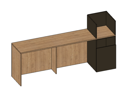 DD Café Planter Breakout Dining Bench with Bin