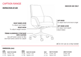 ST Captain Genuine Leather HIgh Back Executive Chair