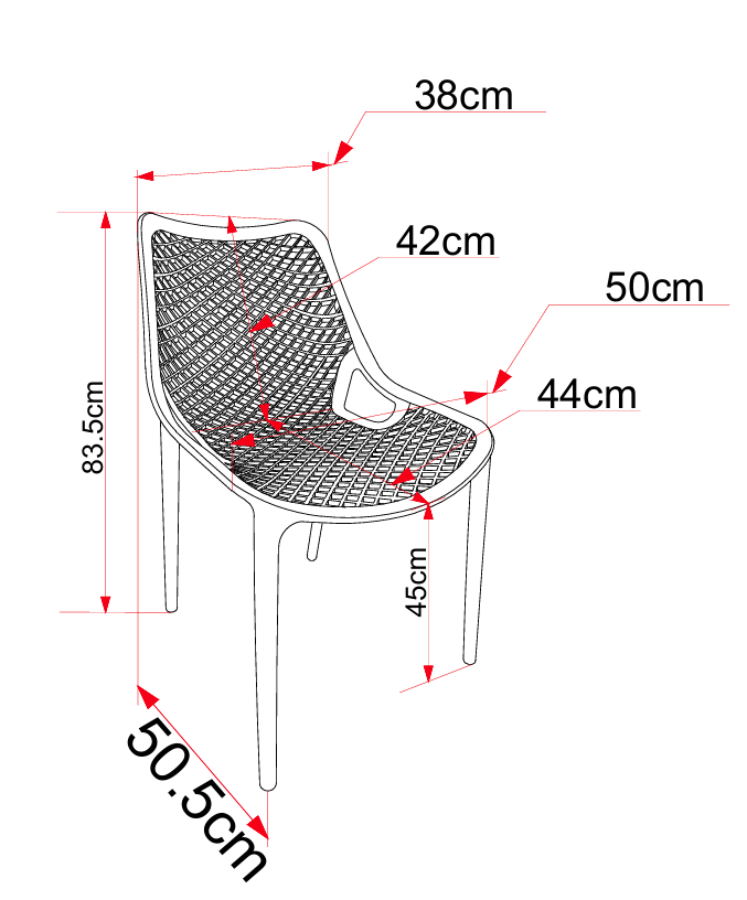RL Cast Hospitality Outdoor Chair