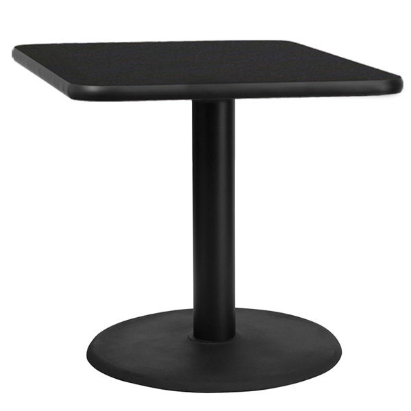MA Cast Iron Pedestal Base Square Meeting Table