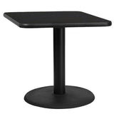MA Cast Iron Pedestal Base Square Meeting Table