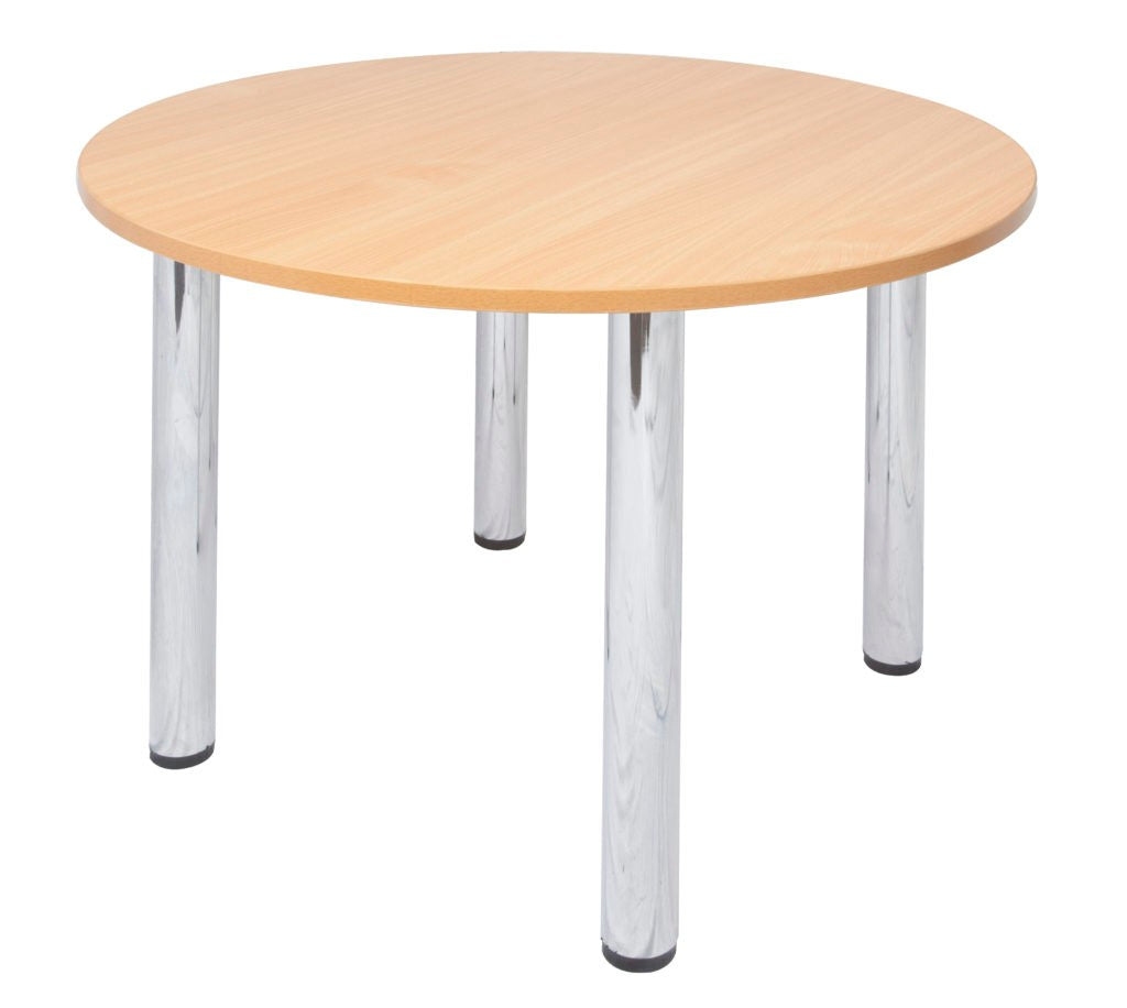 RL Chrome Leg Round Meeting Table