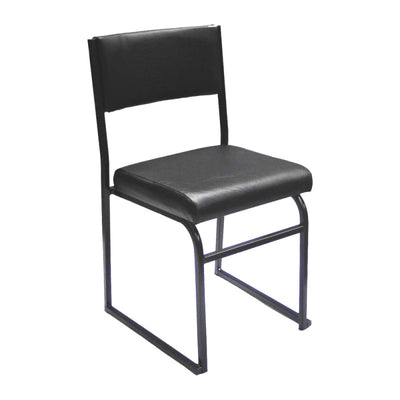 MA Client Fabric or Vinyl Upholstered Stackable Sled Base Visitor Chair
