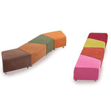 ST Clip Fully Upholstered Trapezium Reception Area Ottoman