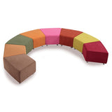 ST Clip Fully Upholstered Trapezium Reception Area Ottoman