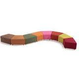 ST Clip Fully Upholstered Trapezium Reception Area Ottoman
