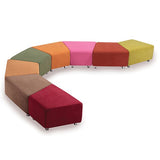 ST Clip Fully Upholstered Trapezium Reception Area Ottoman