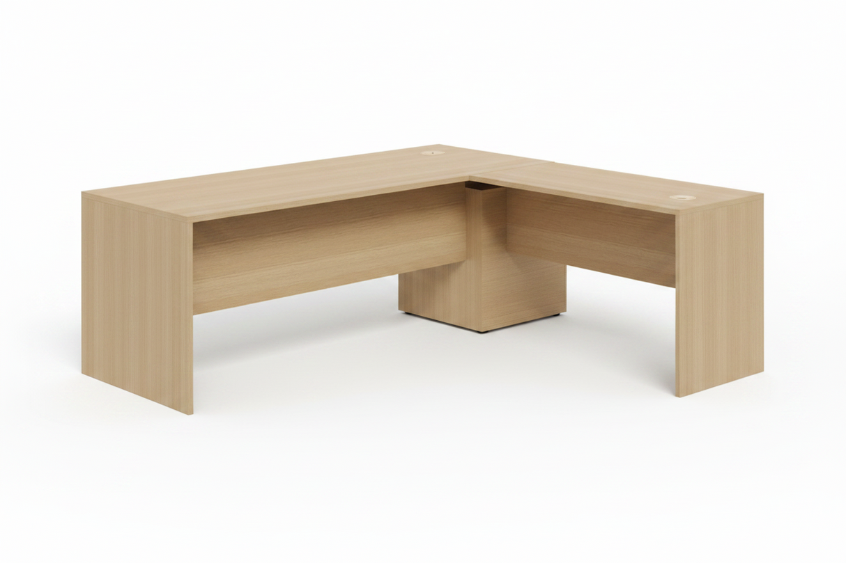 DD Concept Office Desk with Modesty Panel & Return