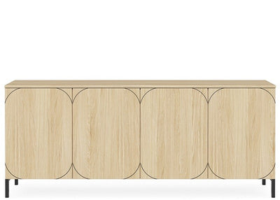 DD Onyx 4 Door Credenza Buffet