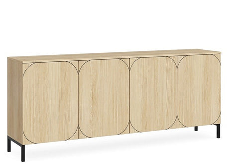 DD Onyx 4 Door Credenza Buffet