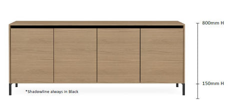 DD Honfleur 4 Door Credenza Buffet