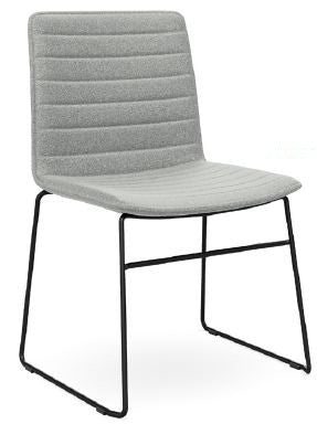 DD Nikola Black Sled Base Fabric Upholstered Chair