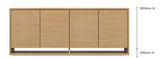 DD Vesoul 4 Door Credenza Buffet