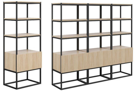 DD Xena Welded Shelving Unit with Drawers