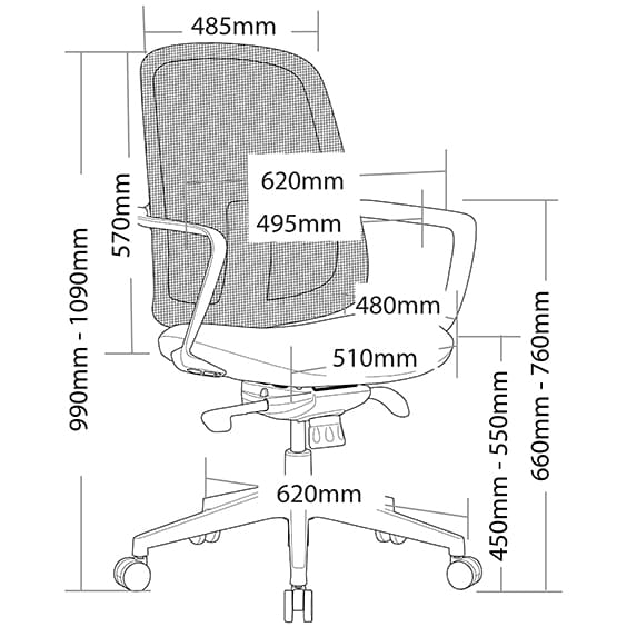 ST Dela Meshback Boardroom Chair