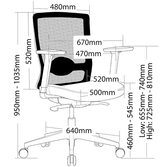 ST Draft Mesh Back Task Chair
