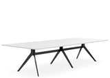 DD Delta Triple Broadroom Table with Metal Frame Base