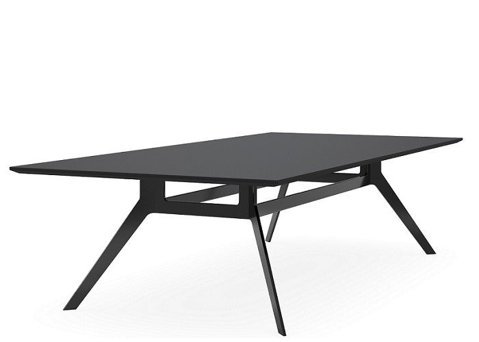 DD Delta Duo Broadroom Table with Metal Frame Base