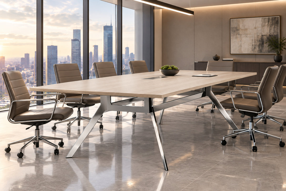DD Delta Nauveau Duo Single Span Broadroom Table