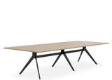 DD Delta Triple Broadroom Table with Metal Frame Base