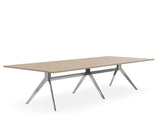 DD Delta Triple Broadroom Table with Metal Frame Base