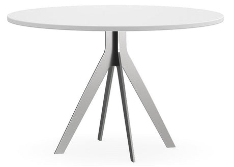 DD Delta Nouveau Metal Base Round Meeting Table