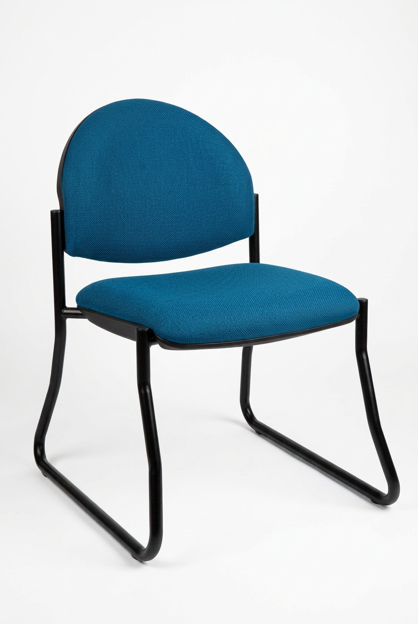 MA Dino 50 Fabric or PU Leather Upholstered Stackable Sled Base Visitor Chair